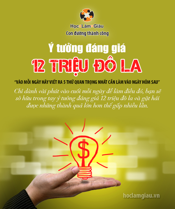 Ý tưởng đáng giá 12 triệu đô la