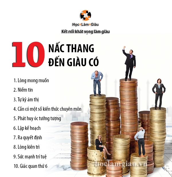 10 nấc thang đến giàu có